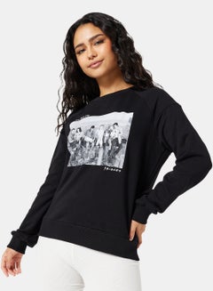 Buy FRIENDS Graphic Sweatshirt Black in UAE