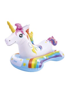 اشتري Magical Unicorn Ride-On Inflatable Pool Float 163x86cm في مصر