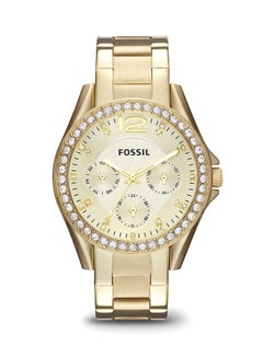 Buy women Stainless Steel Chronograph Watch ES3203 - 38 mm - Gold in UAE