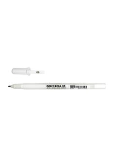 Buy Medium Gelly Roll Gel Ink Pen White in Saudi Arabia