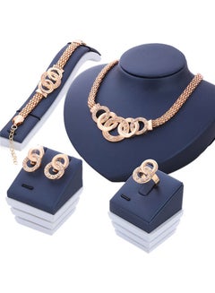 Buy Crystal Gold Plated Jewellery Set in Saudi Arabia