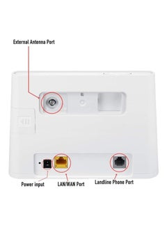 Buy B311-221 150 Mbps 4G LTE Wireless Router/Mobile Wi-Fi, A Ge Lan/Wan Port, 300 Mbps Wi-Fi Speed White in UAE
