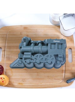 Buy Bake Magic Train Shape Mould Cake Grey 29x17x6.5cm in UAE