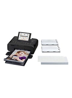 Buy SELPHY CP1300 Compact Photo Printer With 108 Sheets And Ink Set Black Multicolor in UAE