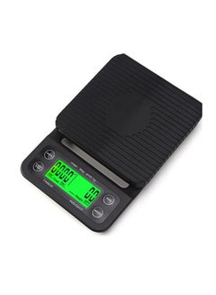 Buy Electronic Weighing Coffee Scale Black 19.5 x 13.5 x 3cm in UAE