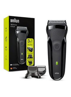 Buy Series 3 Shave&Style 300Bt Electric Shaver, Razor For Men Black 10*5cm in UAE