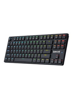 اشتري K539 Anubis Wireless 2.4Ghz, Bluetooth and Wired Type C RGB Mechanical Gaming Keyboard - Brown Switch - Super Slim - English & Arabic Black في مصر