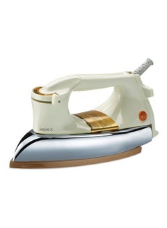 Buy Heavy Duty Dry Iron Box With Golden Ceramic Coated Sole Plate 1200.0 W IB 201 White in UAE