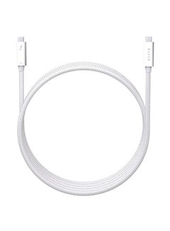 Buy Thunderbolt 4 Cable (0.8 Meter): Up to 40 Gigabits Per Second - Up to 8K Resolutions - Up to 100W Charging - Compatible with Windows, Mac and Thunderbolt 3 Devices - White in UAE