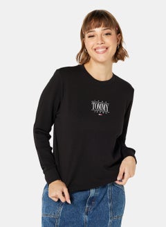 Buy Essential Logo Sweatshirt Black in UAE