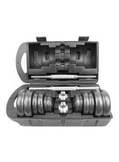 Buy 2 Piece Painted Dumbbells Set With Case 15kg in UAE