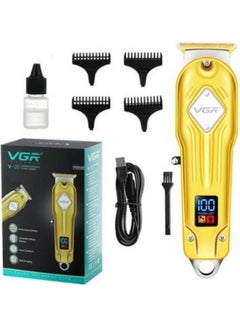 Buy V-261 Professional Electric Rechargeable LED Display Best Hair Trimmer Gold in Egypt