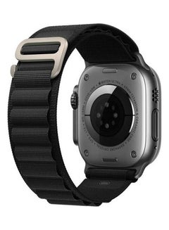 Buy Apple Watch Alpine Loop Band 49mm/45mm/44mm Nylon Woven Sport Strap Compatible with iWatch Series 8/Ultra/7/SE/6/5/4/3/2/1 Black in Saudi Arabia