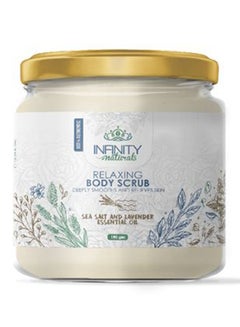 Buy Naturals Relaxing  Body Scrub Sea Salt And Lavender Essential Oil Multicolor 180grams in Egypt