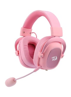 اشتري سماعة رأس H510 زيوس 2 للألعاب بصوت محيطي 7.1 وميكروفون عازل للضوضاء وكابل قابلان للفصل - باللون الوردي في السعودية