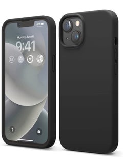 Buy Rock Pow Compatible with iPhone 14 Case, Liquid Silicone Case, Full Body Protective Cover, Shockproof, Slim Phone Case, Anti-Scratch Soft Microfiber Lining, 6.1 inch Black in Saudi Arabia