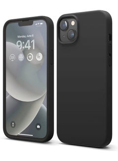 اشتري Rock Pow Compatible with iPhone 14 Plus Case, Liquid Silicone Case, Full Body Protective Cover, Shockproof, Slim Phone Case, Anti-Scratch Soft Microfiber Lining, 6.7 inch Black في الامارات
