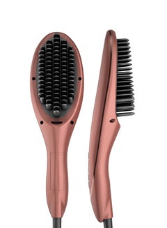 Buy S3 Straightener Brush , Fast Heating , Shiny Effect , ionic Tec , 230°C , Tourmaline Ceramic Rose Gold in Egypt