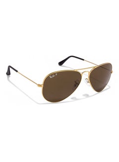 Buy Polarized Full Rim Aviator Sunglasses - RB3025 001/57 58 - Lens Size: 58 mm - Gold in UAE