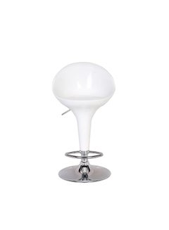 Buy Keith Bar Stool White 49x49x70cm in Saudi Arabia