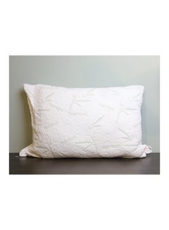 Buy Shredded Pillow Hypoallergenic Side And Back Sleeping Pillows For Neck And Shoulder Support polyester White 65x45x14cm in UAE