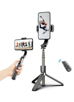 Buy Gimbal Stabilizer Selfie Stick Tripod Black in Saudi Arabia