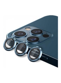 اشتري لاصقة حماية لعدسة الكاميرا مصنوعة من الزجاج لهاتف آيفون 12 برو ماكس أزرق في الامارات