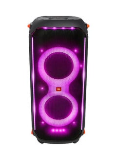 Buy Partybox 710 Party Speaker With 800W Rms Powerful Sound - Built In Lights - Splashproof - Guitar & Mic Inputs Black in UAE