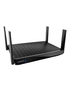 اشتري Hydra Pro 6E Tri‑Band WiFi 6E Mesh Router - Wireless Gaming 8-Stream Router, 6 GHz Band for 8K Streaming, Up to 6.6 Gbps Speed, 2700 sq. ft Coverage, 55+ Devices, Works with Velop Mesh System Black في الامارات