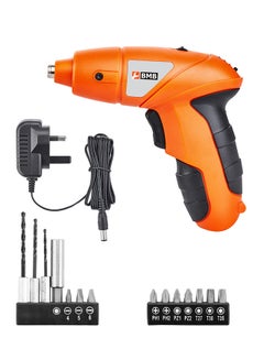 Buy Cordless Screw Driver 4.8V NiCD Battery Set Orange/Black in Saudi Arabia