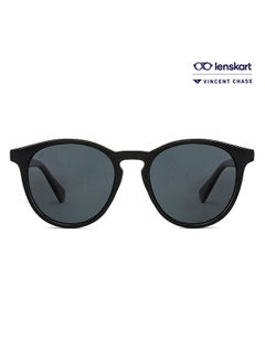 اشتري Mirage Full Rim Round Polarized & UV Protected Sunglasses For Men & Women VC S13972 - 51mm - Black في الامارات