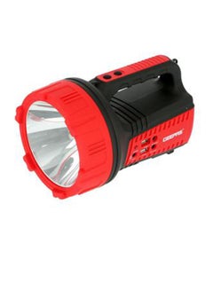 Buy Rechargeable 15W Mega Luminous Hi-Power LED Searchlight Black/Red 16.5x27.5cm in Saudi Arabia