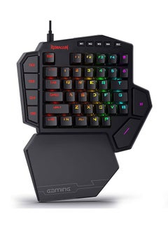 Buy Redragon K585 DITI RGB One-Handed Mechanical Gaming Keyboard - Blue Switches - TypeC - 7 Onboard Macro Keys - Detachable Wrist Rest [42 Keys] in UAE