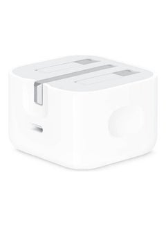 Buy 20W USB-C Power Adapter For iPhone12/iPad Pro White in Saudi Arabia