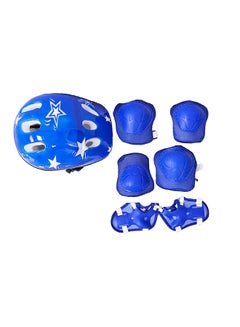 Buy 7-Piece Skateboard Gear Set In Blue For Safety While Riding For Your Little One ‎20x13x3cm in UAE