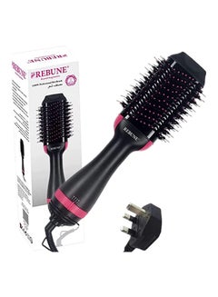 Buy Hair Styler Volumizer With Hair Dryer And Hot Air Brush Black in UAE