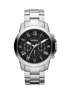 Buy Men's Grant Water Resistant Chronograph Watch FS4736 - 44 mm - Silver in Saudi Arabia