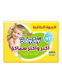 Buy Thick And Large Wet Wipes, Scented, Family Pack, 80 Wipes in UAE