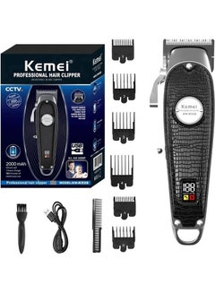 Buy KEMEI professional Hair Clipper KM K52S Black in UAE