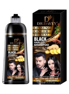 Buy 3 In1 Hair Dye Shampoo Black 420ml in Saudi Arabia