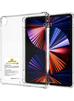 Buy Protective Case Cover For Apple iPad Pro 11 inch (2021/2020) with Pencil Holder Clear in Saudi Arabia