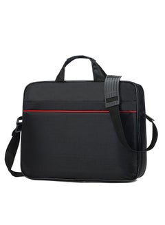 Buy Laptop Bag with Multi Compartment 15.6" Travel Briefcase with Organizer Expandable Large Hybrid Shoulder Bag Water Resistant Dustproof Business Messenger Briefcase Black in UAE