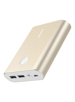 Buy Power Core Plus 13400 mAh 2 Ports With IQ And Quick Charging Gold in Saudi Arabia