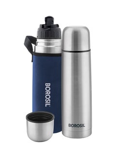 Buy Borosil Vaccum Thermo Flask Blue, 1000Ml, Fgftl1000Bu Blue in UAE