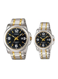 Buy His And Her Couple Analog Watch MTP/LTP-1314SG-1A in UAE