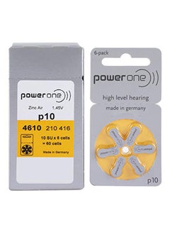 Buy Powerone 1.45V Hearing Aid Batteries - Pack Of 60 Pieces in Saudi Arabia
