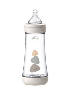 Buy Perfect 5 Feeding Bottle 300Ml Fast Flow 4M+ Silicone, Neutral in Saudi Arabia