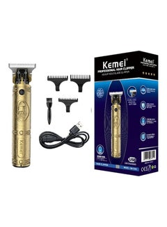 اشتري Barber Shop Oil Head Electric Trimmer Professional Haircut Shaver Carving Hair Beard Machine Styling Tool Gold في السعودية