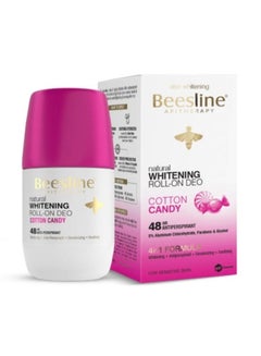 Buy Whitening Roll-On Cotton Candy Deodorant White/Pink/Gold 50ml in UAE