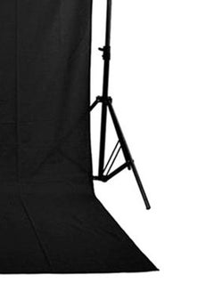 Buy Photography Studio Non-Woven Backdrop Background Black in UAE